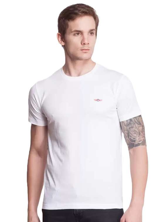 men solid short sleeve t-shirt