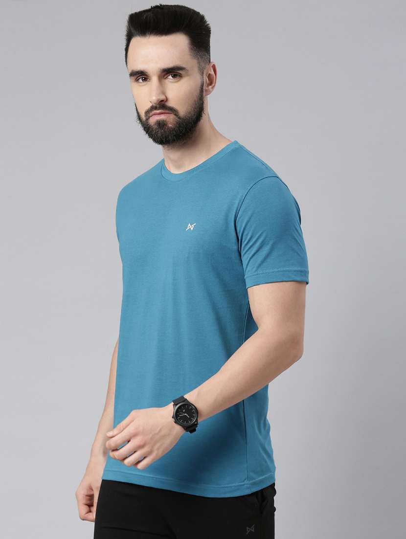 men solid short sleeve t-shirt - 21576363 -  Standard Image - 1