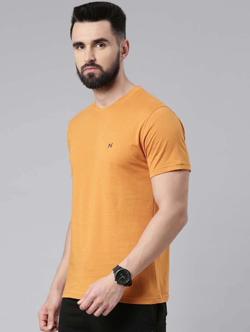 men solid pack of 2 short sleeve t-shirt - 21576369 -  Standard Image - 1
