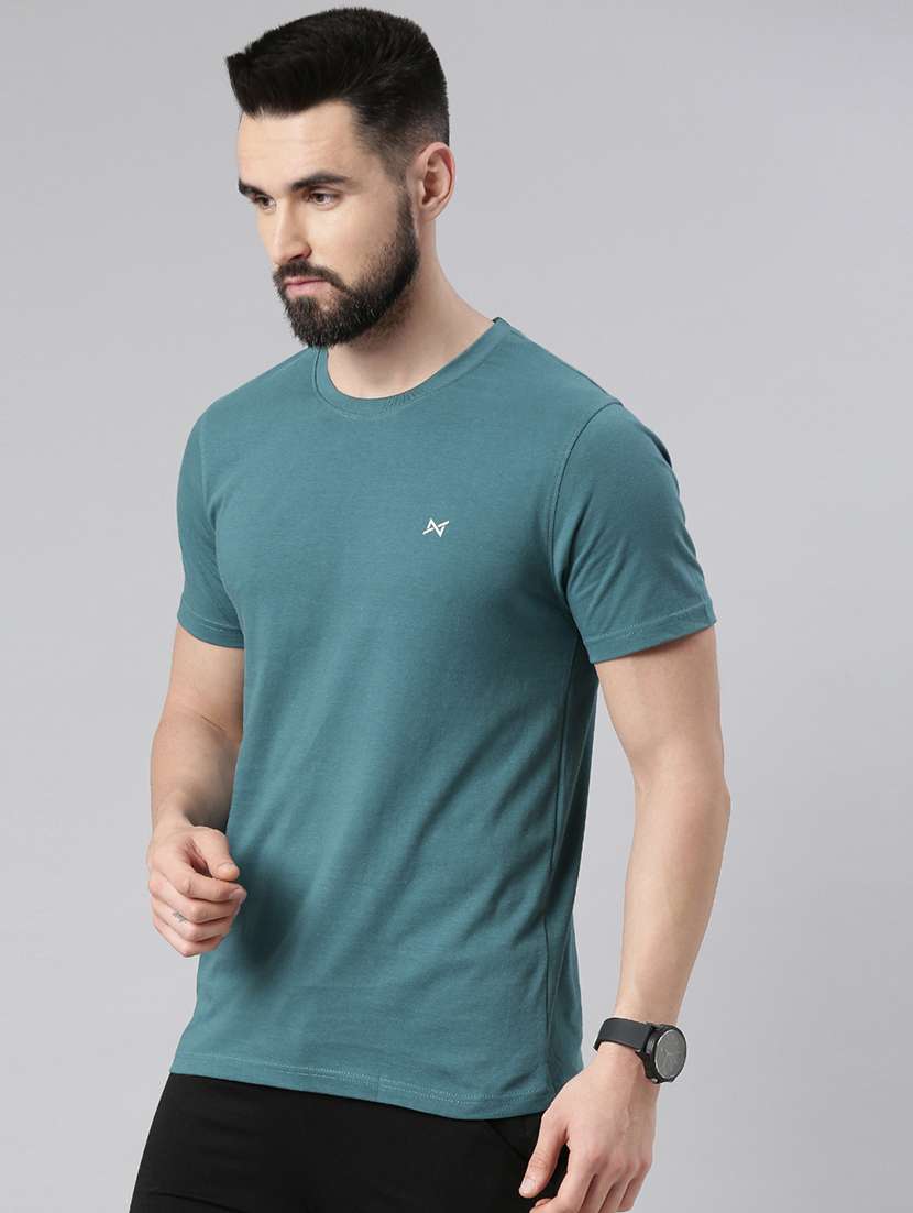 men solid pack of 2 short sleeve t-shirt - 21576378 -  Standard Image - 1