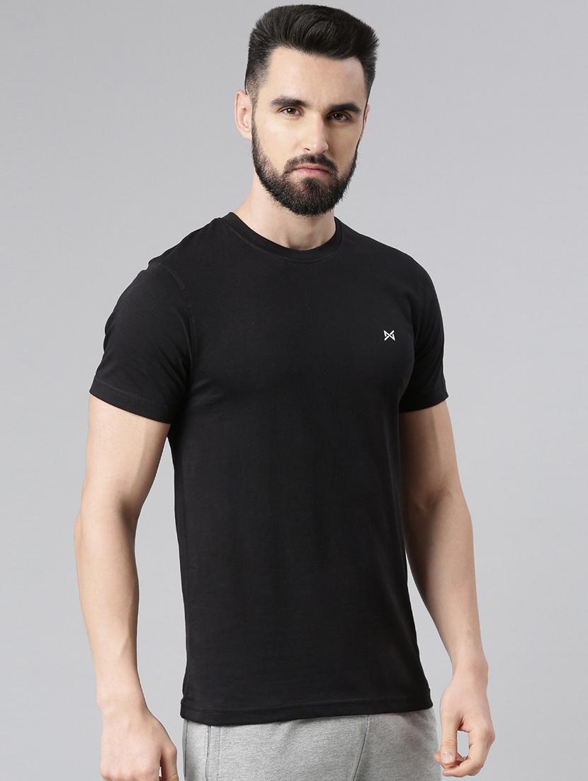 men solid pack of 3 short sleeve t-shirt - 21576392 -  Standard Image - 1