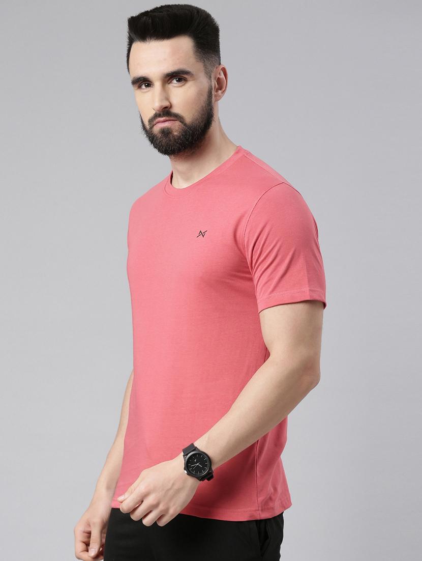 men solid pack of 5 short sleeve t-shirt - 21576398 - Standard Image - 1