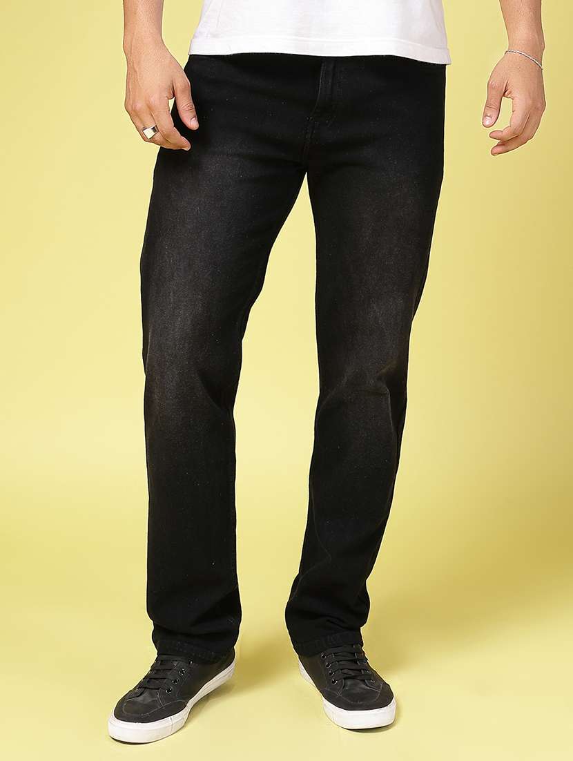 men washed regular fit denim jeans - 21577197 - Standard Image - 1