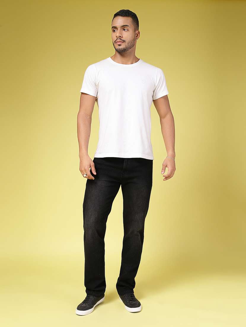 men washed regular fit denim jeans - 21577197 - Standard Image - 4