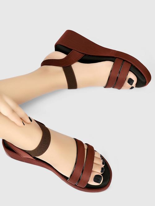 women brown platforms wedge - 21577298 -  Standard Image - 0