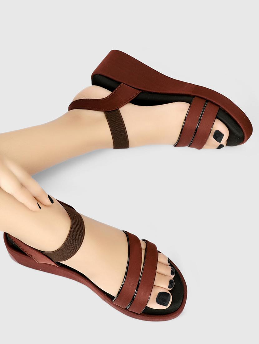 women brown platforms wedge - 21577298 -  Zoom Image - 0