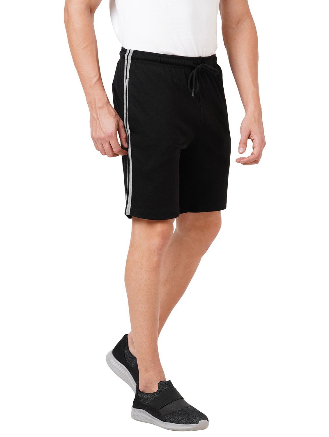 men regular fit plain mid rise shorts - 21577331 - Standard Image - 1