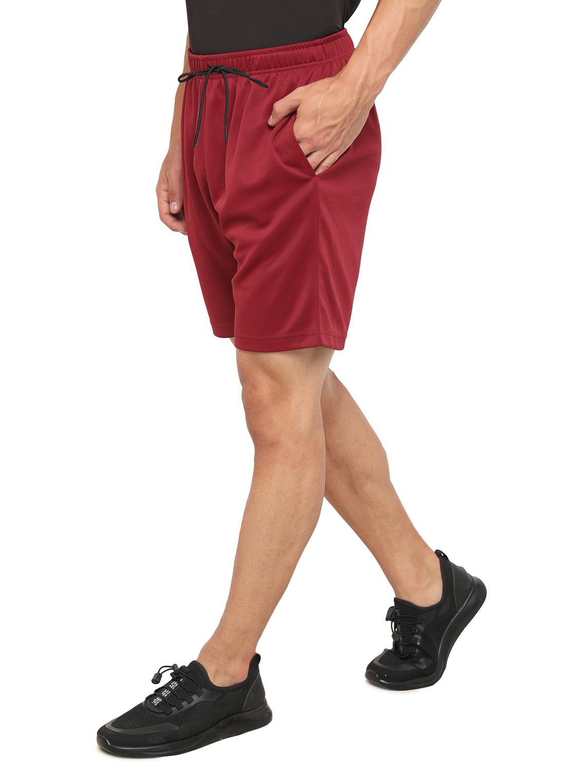 men regular fit plain mid rise shorts - 21577339 - Standard Image - 1