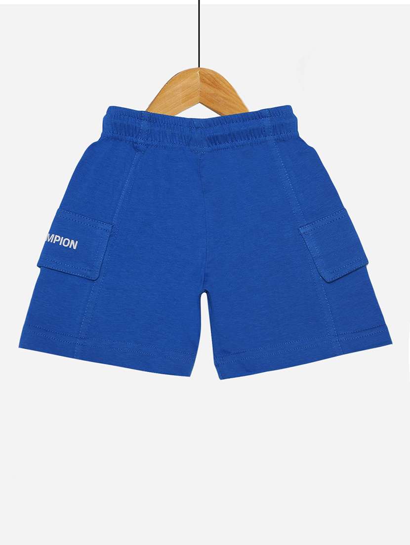boys pack of 2 solid drawstring shorts with double pockets  - 21577656 -  Standard Image - 1