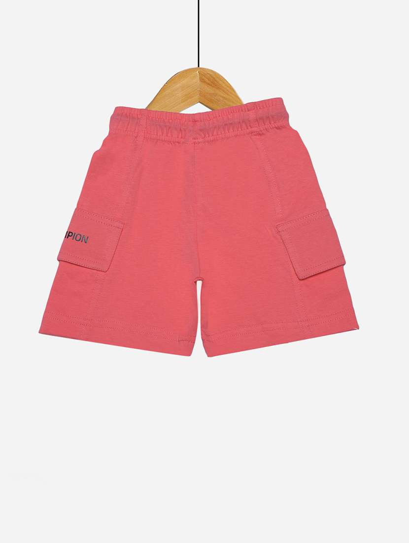 boys pack of 3 solid drawstring shorts with double pockets  - 21577657 -  Standard Image - 1