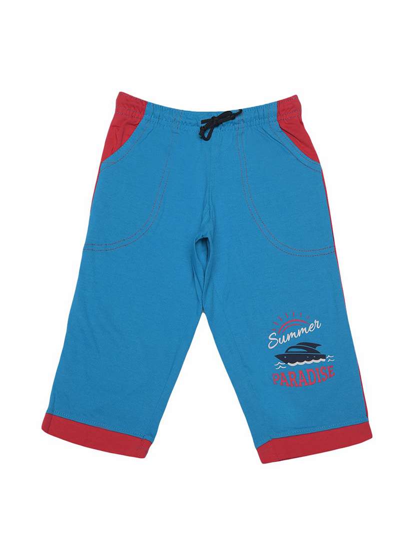 boys pack of 3 placement printed drawstring three-fourths - 21577690 -  Standard Image - 1