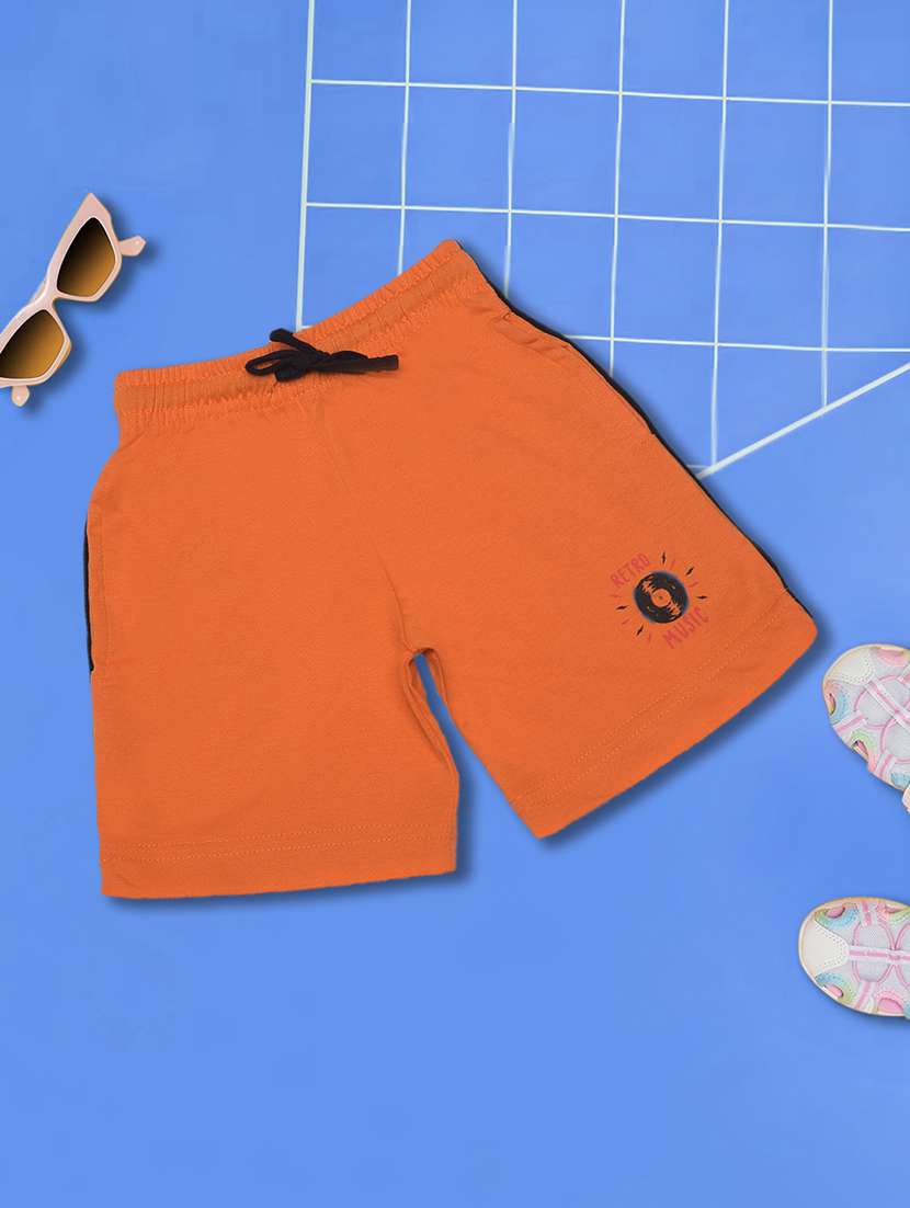 boys pack of 3 placement printed drawstring shorts - 21577737 -  Standard Image - 1