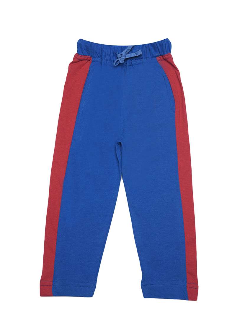 boys color block mid rise track pant with drawstring - 21577761 -  Standard Image - 1