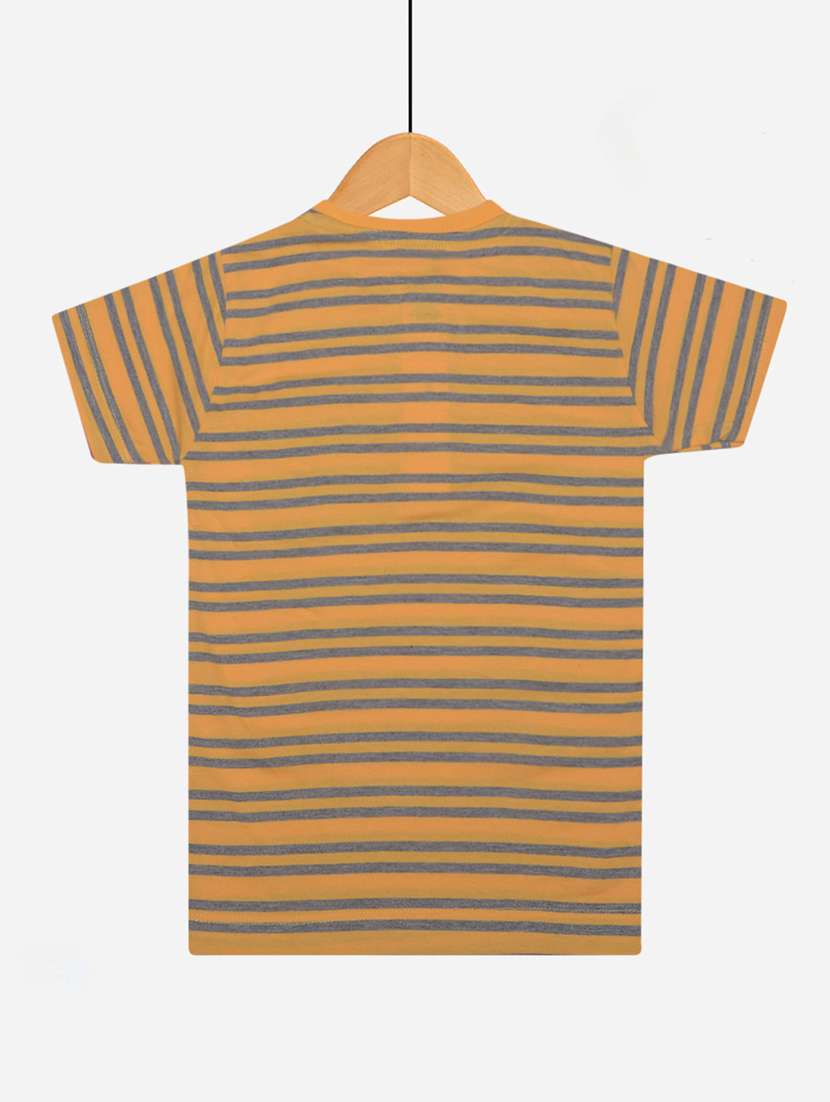 boys pack of 2 striped henley neck t-shirt with single pocket - 21577798 -  Standard Image - 1