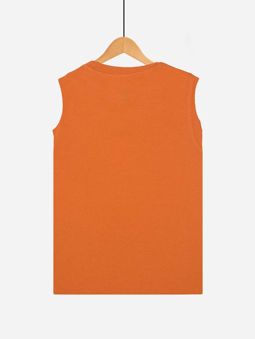 boys pack of 2 round neck printed sleeveless t-shirt - 21577860 -  Standard Image - 1