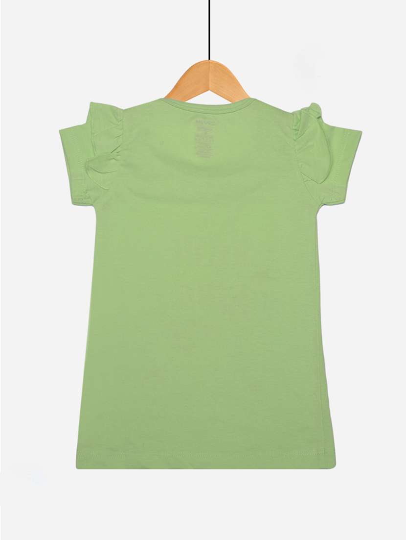 girls pack of 2 front print round neck t-shirt - 21577970 -  Standard Image - 1