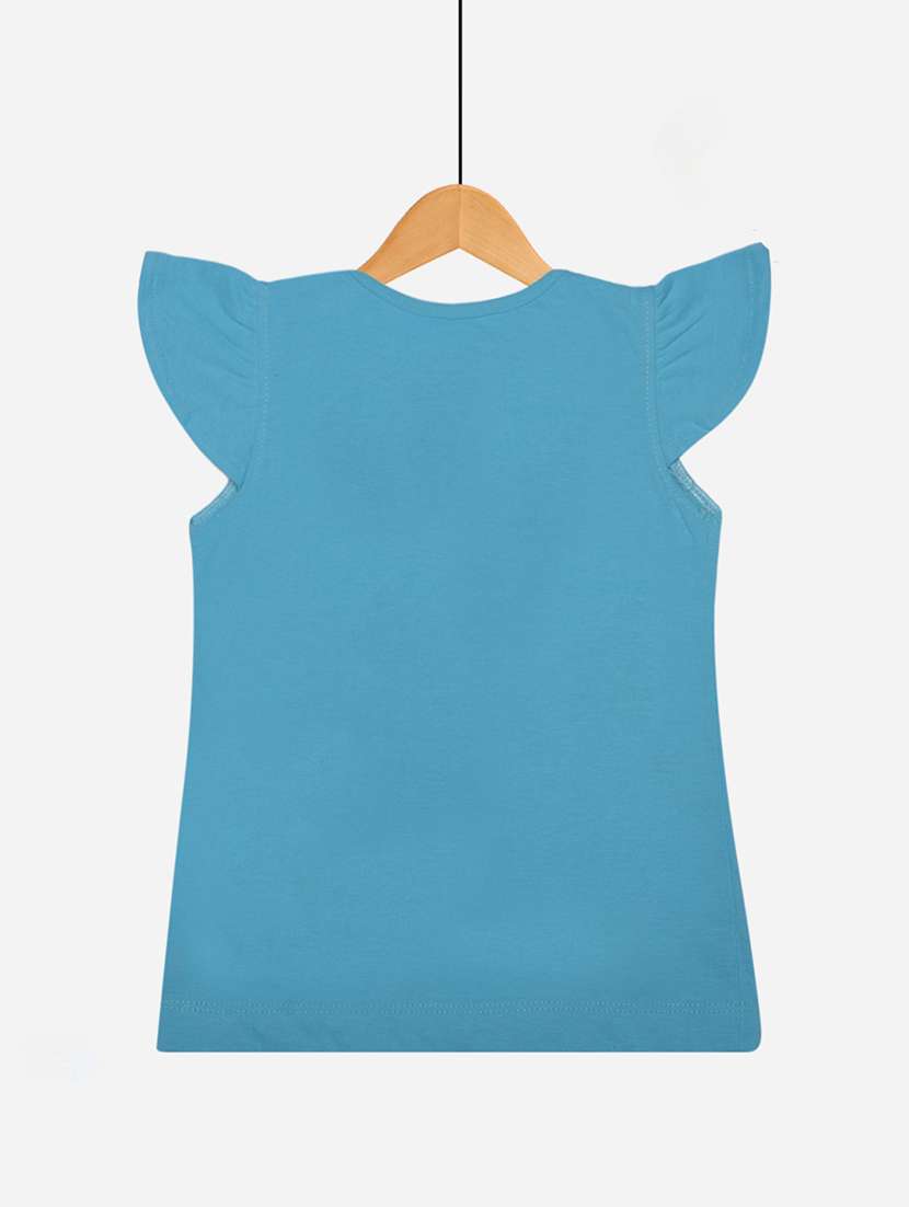 girls pack of 2 front print round neck t-shirt - 21577974 -  Standard Image - 1