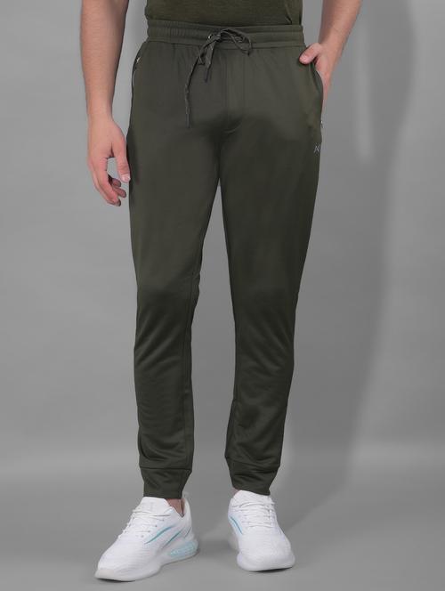 olive polyester joggers - 21578102 -  Standard Image - 0