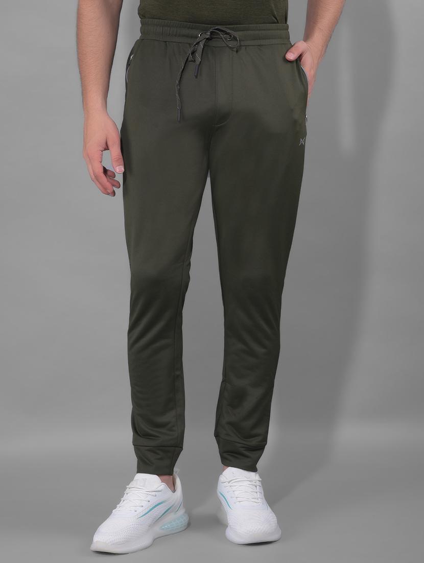 olive polyester joggers - 21578102 -  Zoom Image - 0