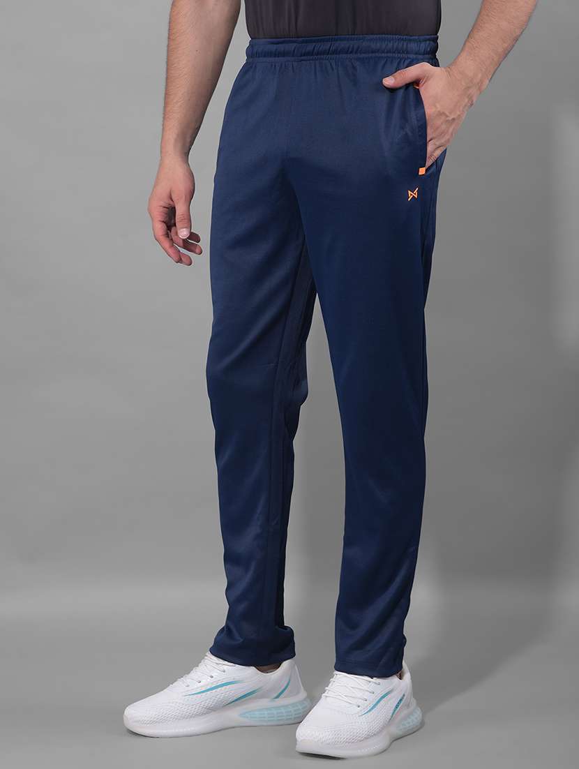 men pack of 2 regular fit solid full length track pants - 21578179 -  Standard Image - 1
