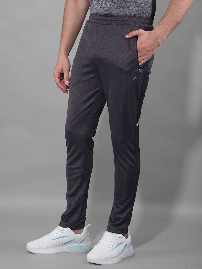 men pack of 2 regular fit solid full length track pants - 21578185 -  Standard Image - 1