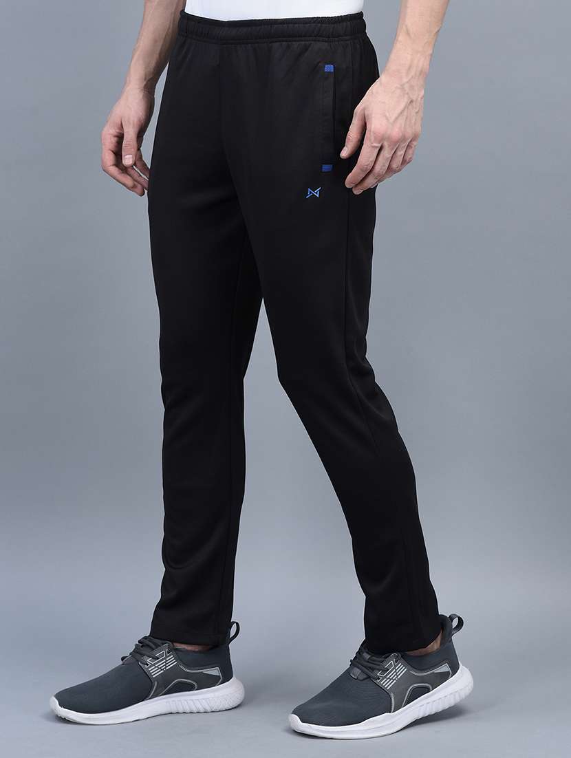 men pack of 2 regular fit solid full length track pants - 21578207 -  Standard Image - 1