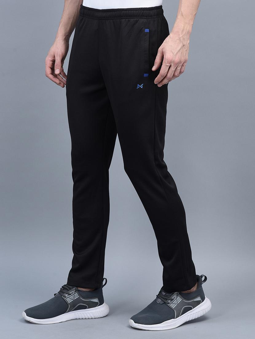 men pack of 2 regular fit solid full length track pants - 21578209 - Standard Image - 1