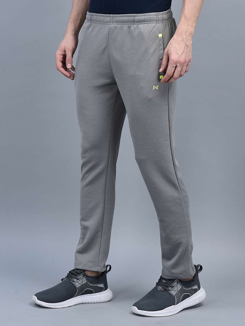 men pack of 2 regular fit solid full length track pants - 21578210 -  Standard Image - 1