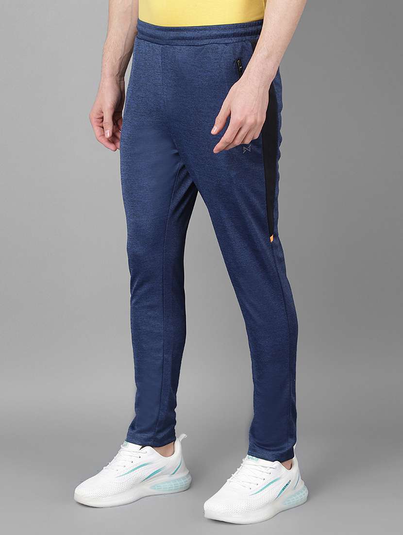 men pack of 2 regular fit solid full length track pants - 21578216 -  Standard Image - 1