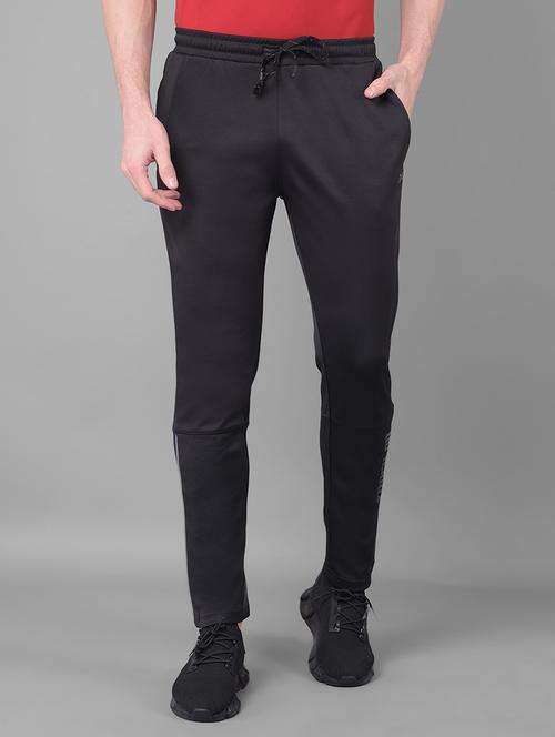 men regular fit solid full length track pant - 21578223 - Standard Image - 0