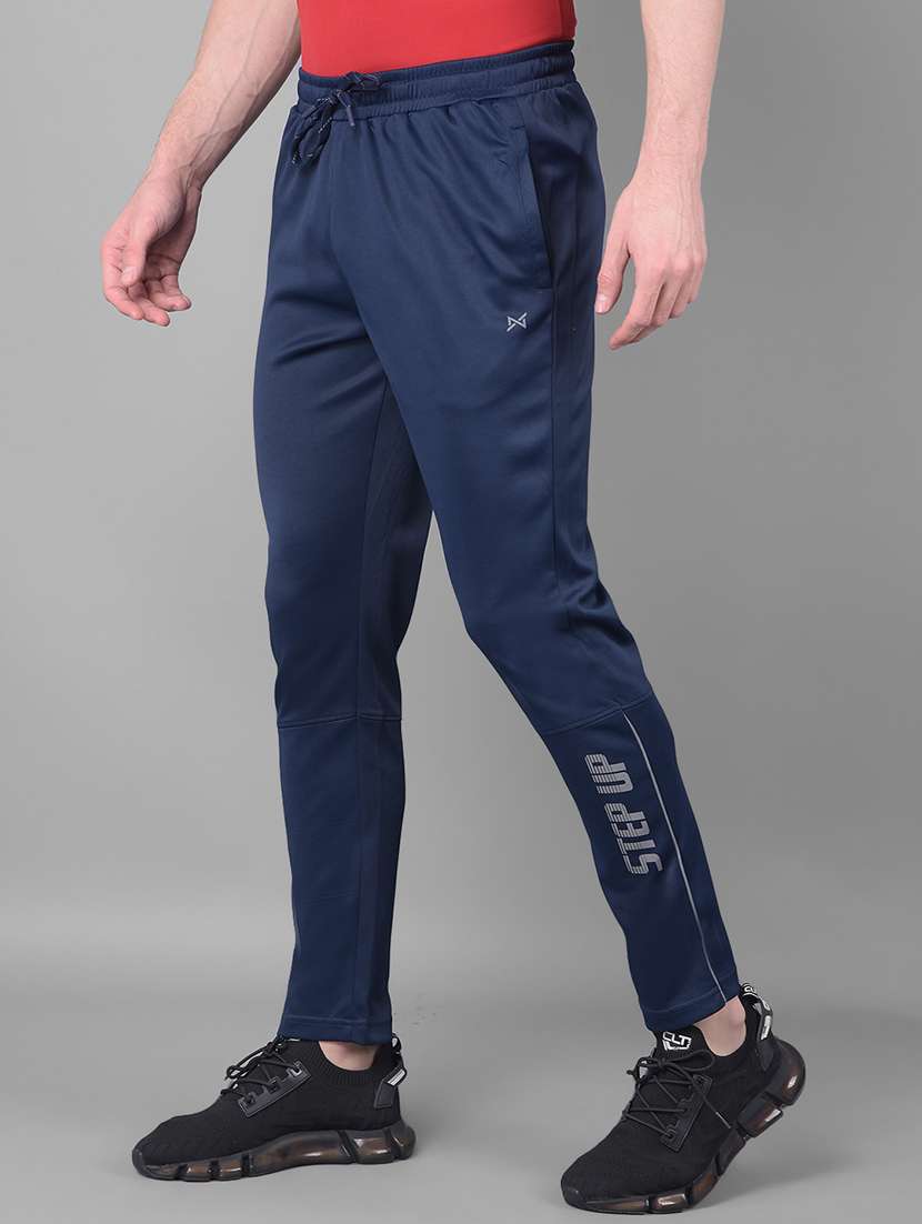 men pack of 2 regular fit solid full length track pants - 21578228 -  Standard Image - 1
