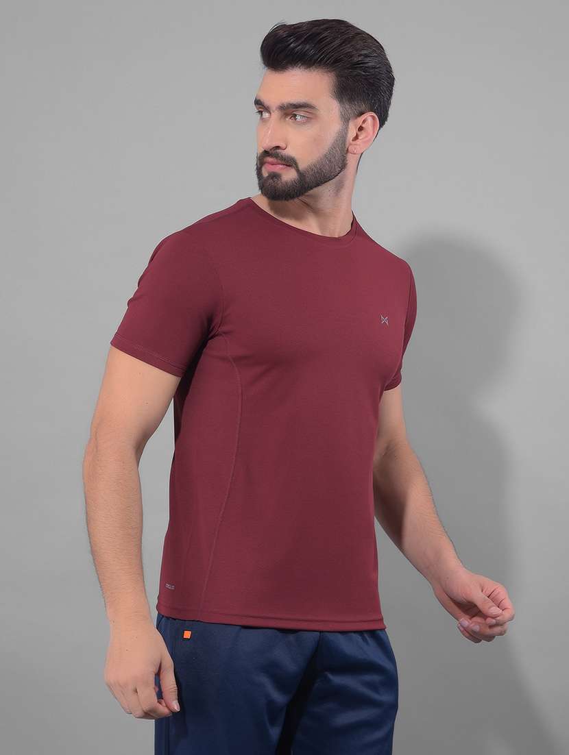 men regular fit short sleeves solid sports t-shirts - 21578275 -  Standard Image - 1