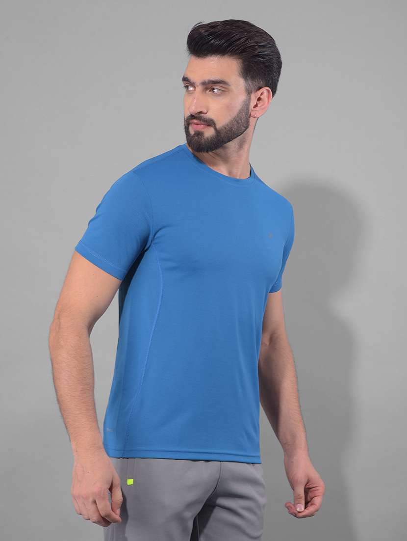 men pack of 2 solid regular fit short sleeves sports t-shirts - 21578280 -  Standard Image - 1