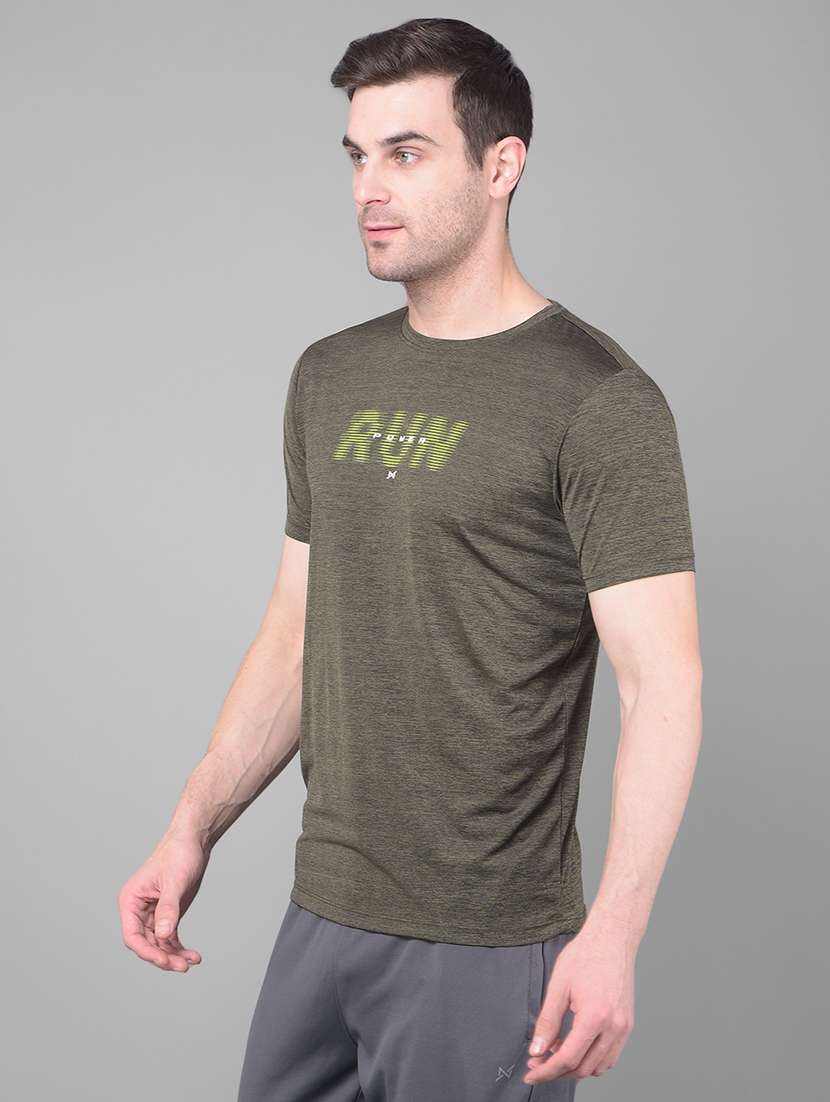 men pack of 2 front printed regular fit short sleeves sports t-shirts - 21578334 -  Standard Image - 1