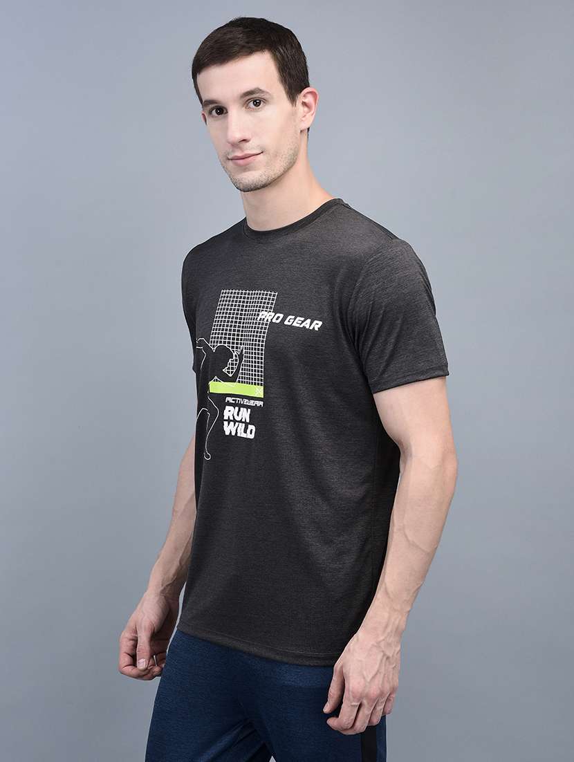 men pack of 2 front printed regular fit short sleeves sports t-shirts - 21578335 -  Standard Image - 1