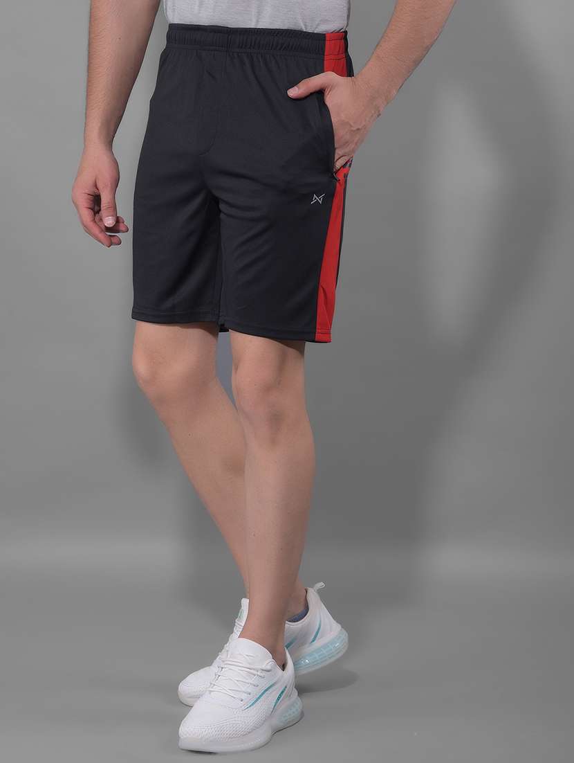men color block regular fit shorts - 21578361 -  Standard Image - 1