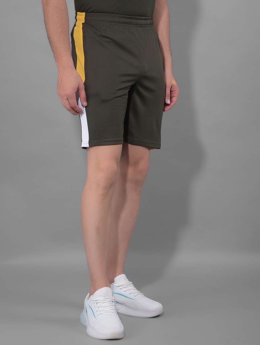 men color block regular fit shorts - 21578362 -  Standard Image - 1