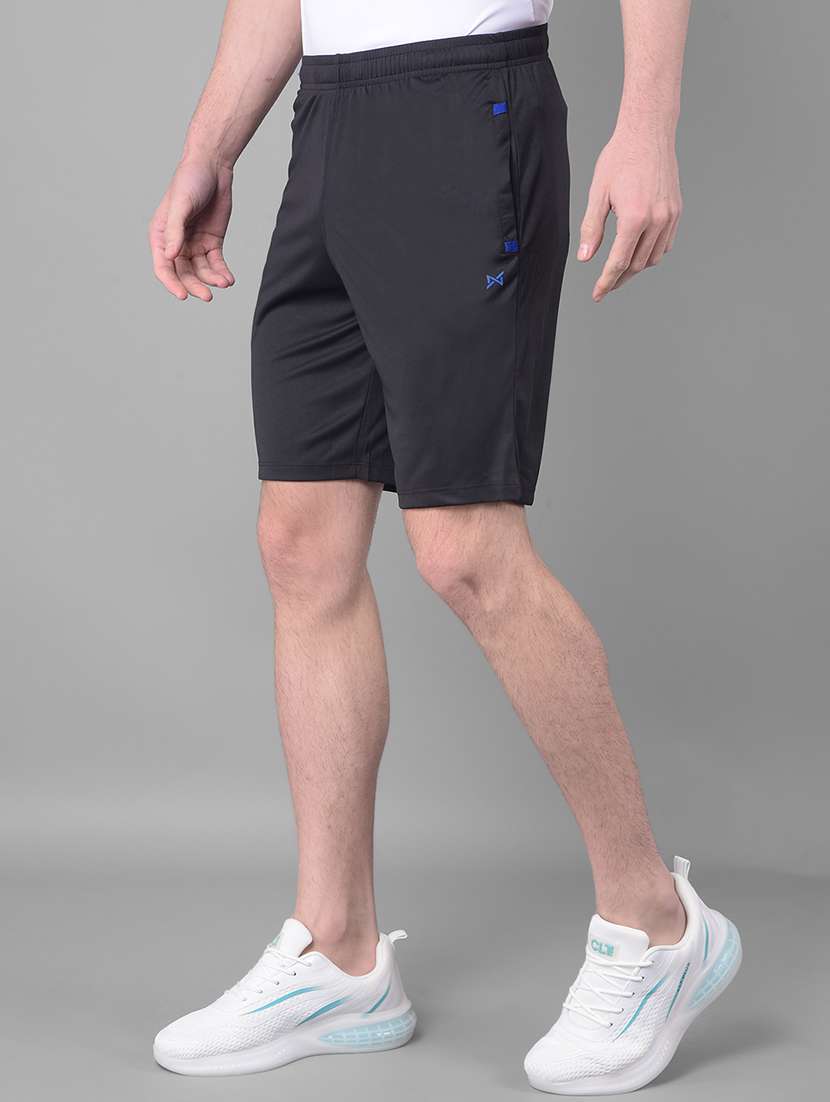 men pack of 2 solid regular fit shorts - 21578384 -  Standard Image - 1