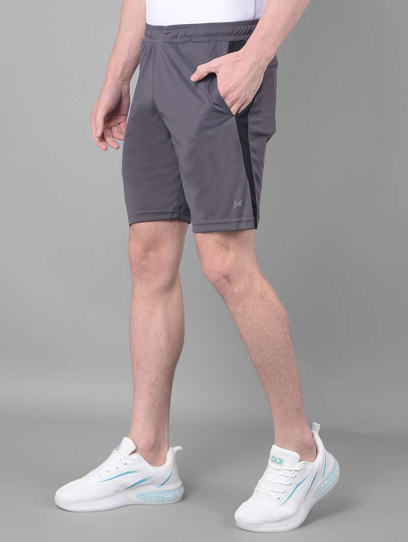 men pack of 2 solid regular fit shorts - 21578409 -  Standard Image - 1