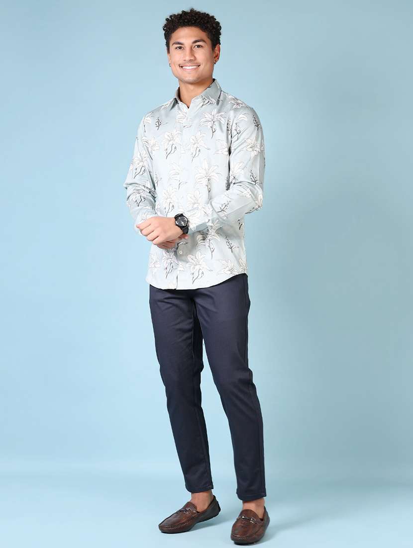 men floral long sleeve casual shirt - 21578457 -  Standard Image - 4