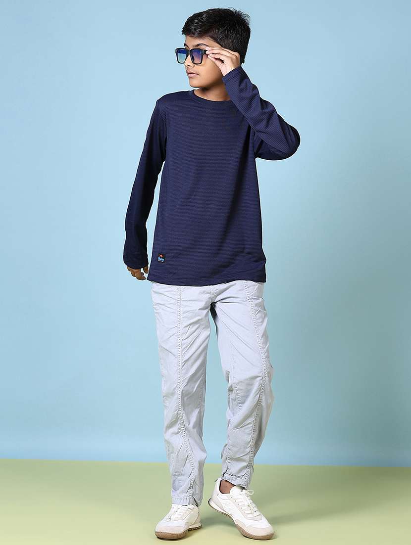 boys long sleeves plain t-shirt - 21578503 -  Standard Image - 4