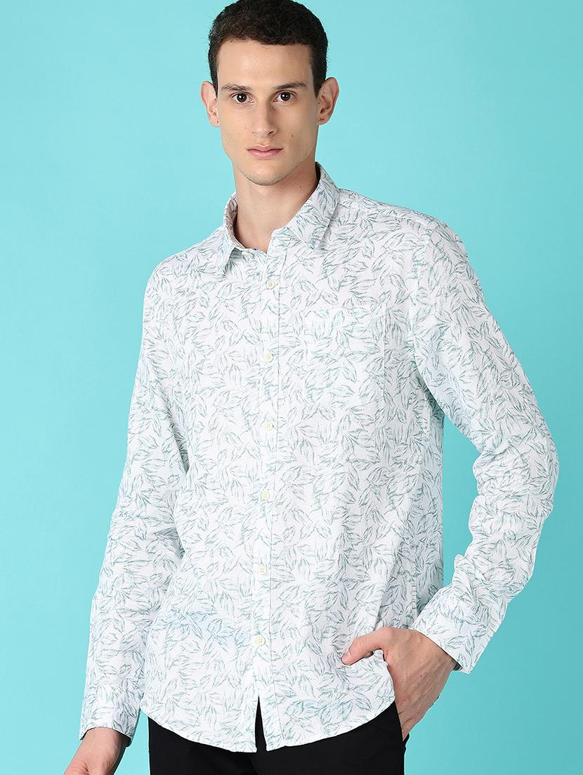 men printed collared long sleeves casual shirt - 21578511 -  Standard Image - 1