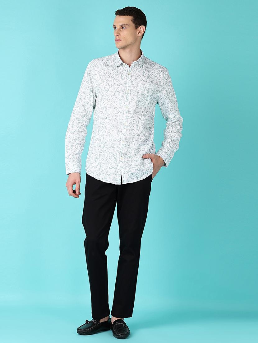 men printed collared long sleeves casual shirt - 21578511 - Standard Image - 4