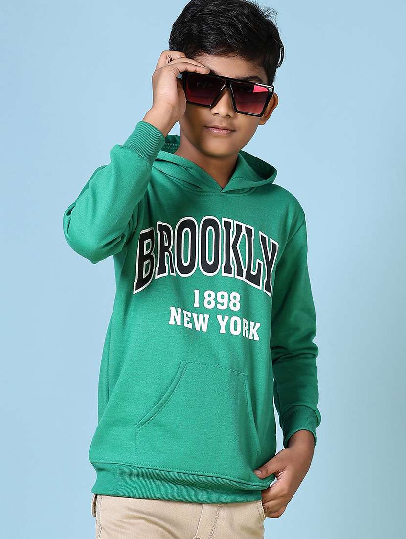 boys long sleeves front print sweatshirt - 21578544 -  Standard Image - 1