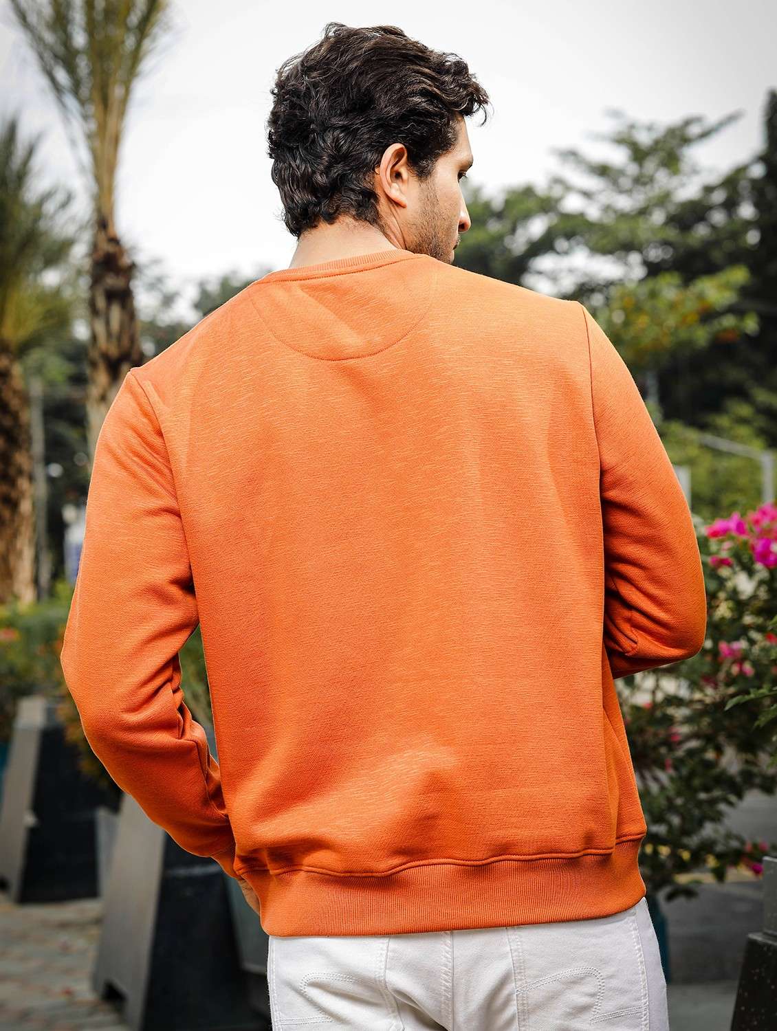 men chest print regular fit sweatshirt - 21578655 -  Standard Image - 4