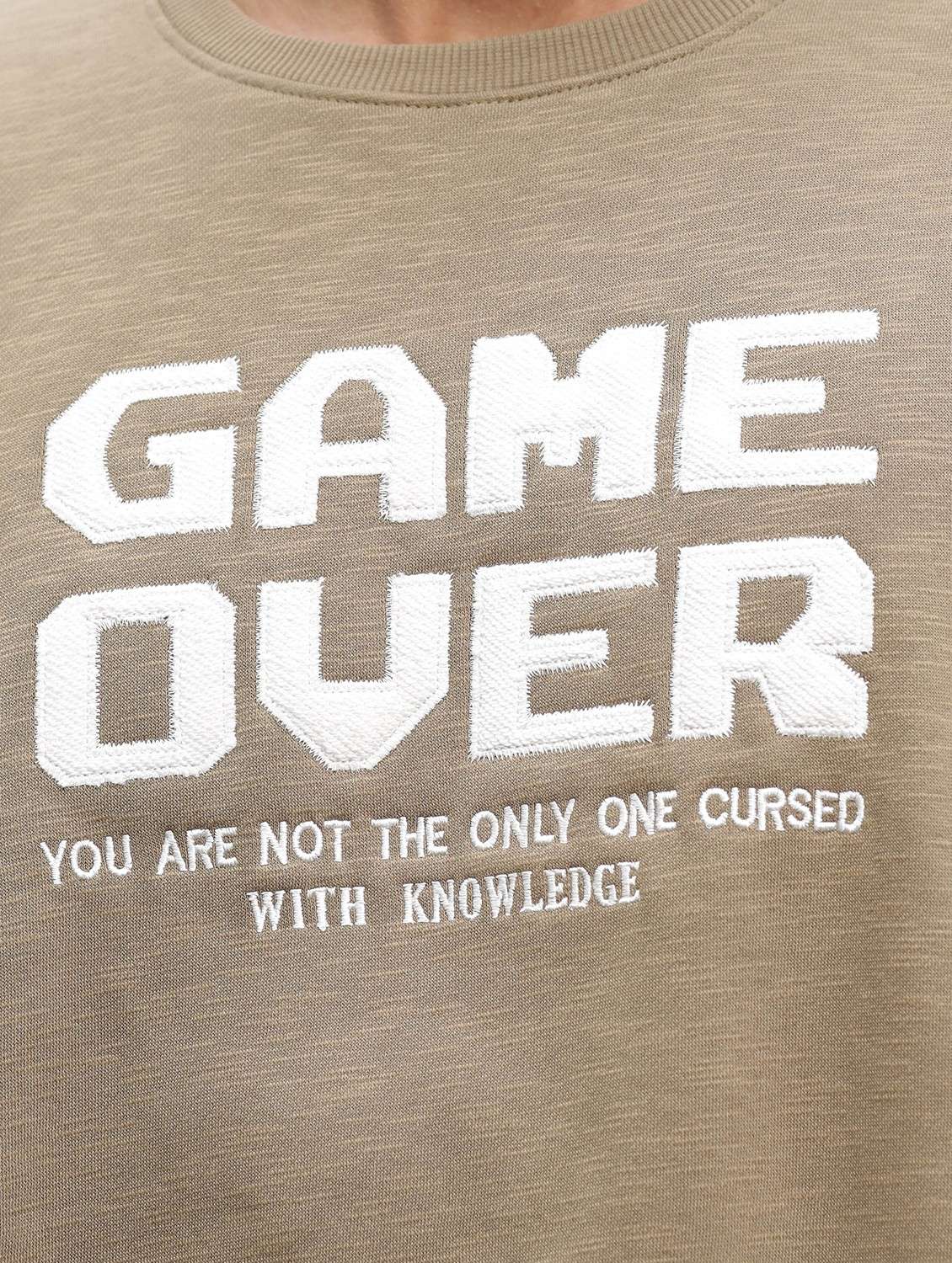 men chest print regular fit sweatshirt - 21578656 -  Standard Image - 6