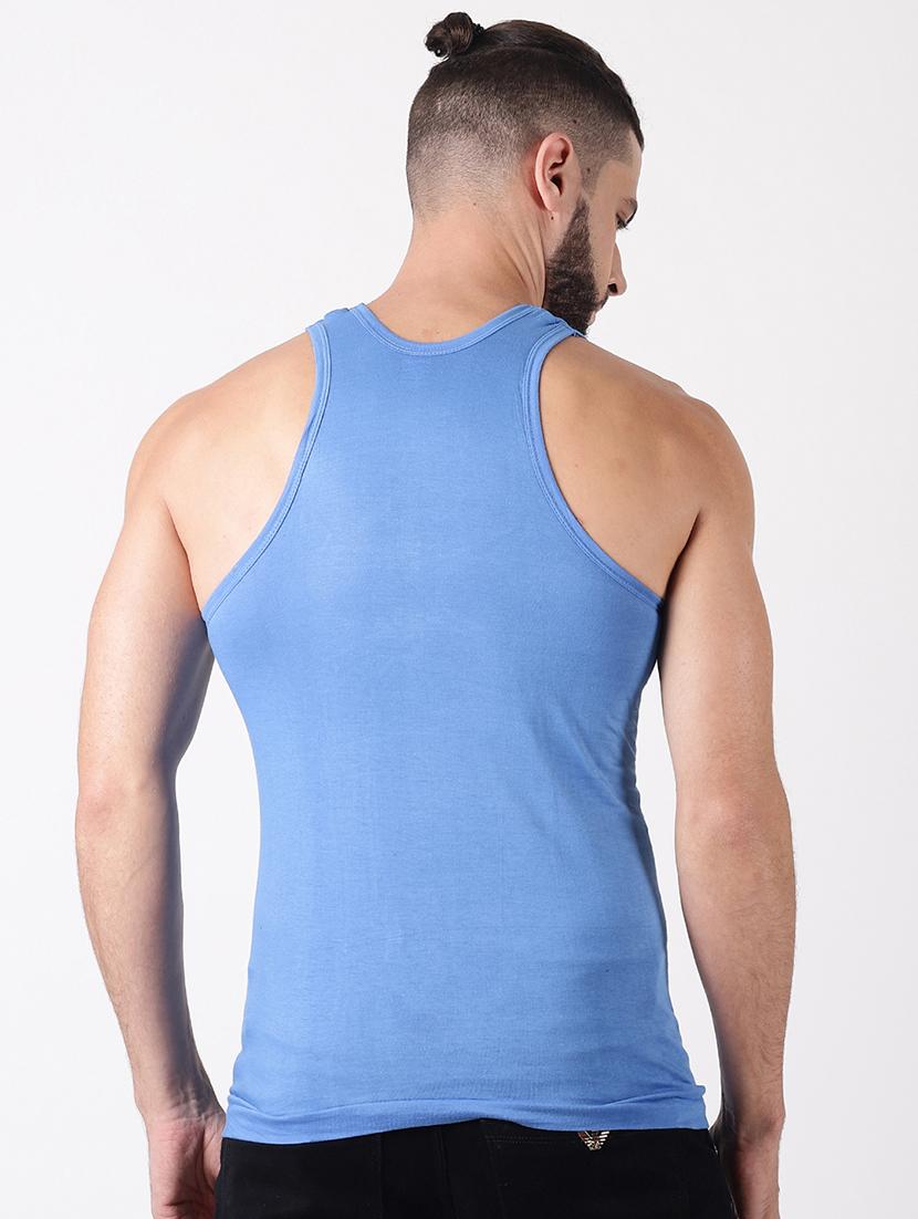 men pack of 4 solid sleeveless vest - 21579013 - Standard Image - 1