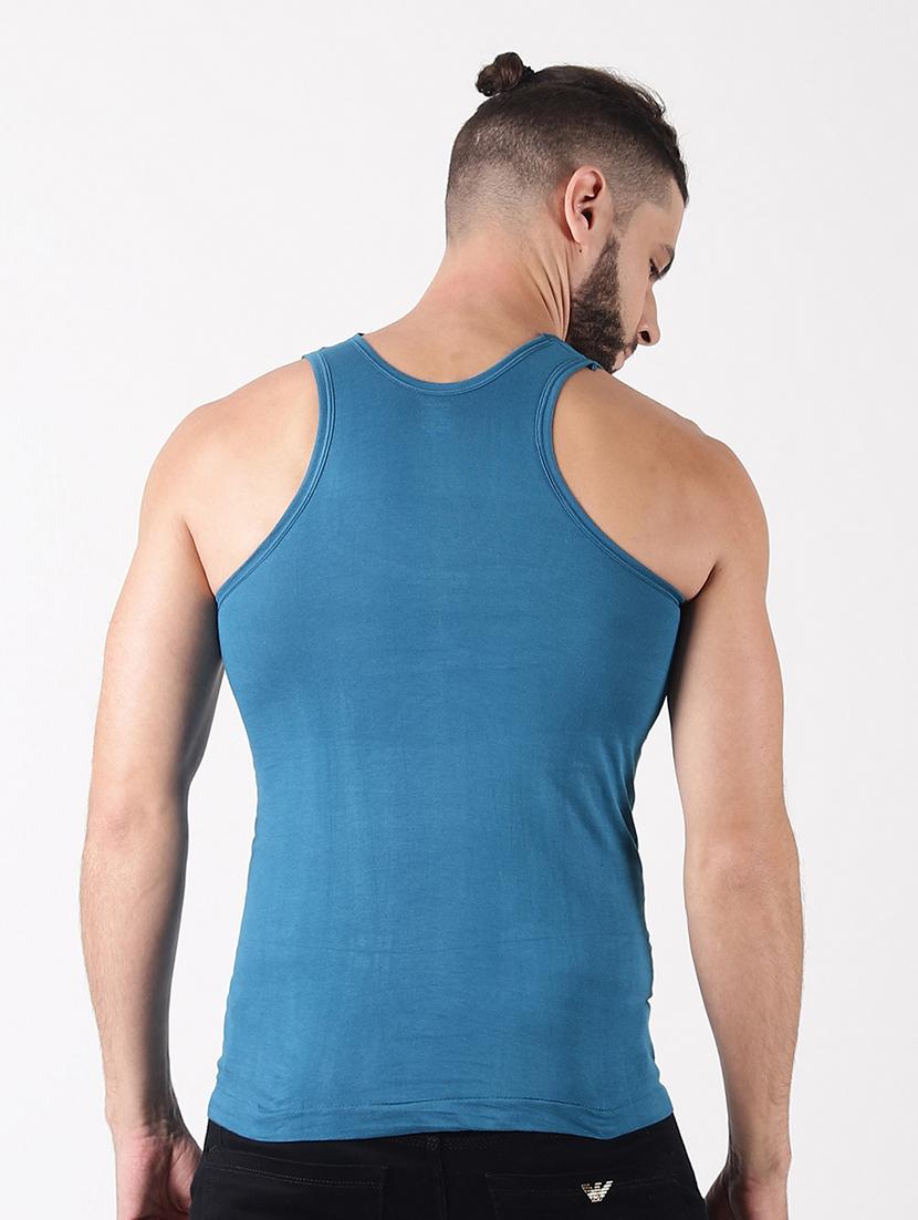 men pack of 6 solid sleeveless vest - 21579019 - Standard Image - 1