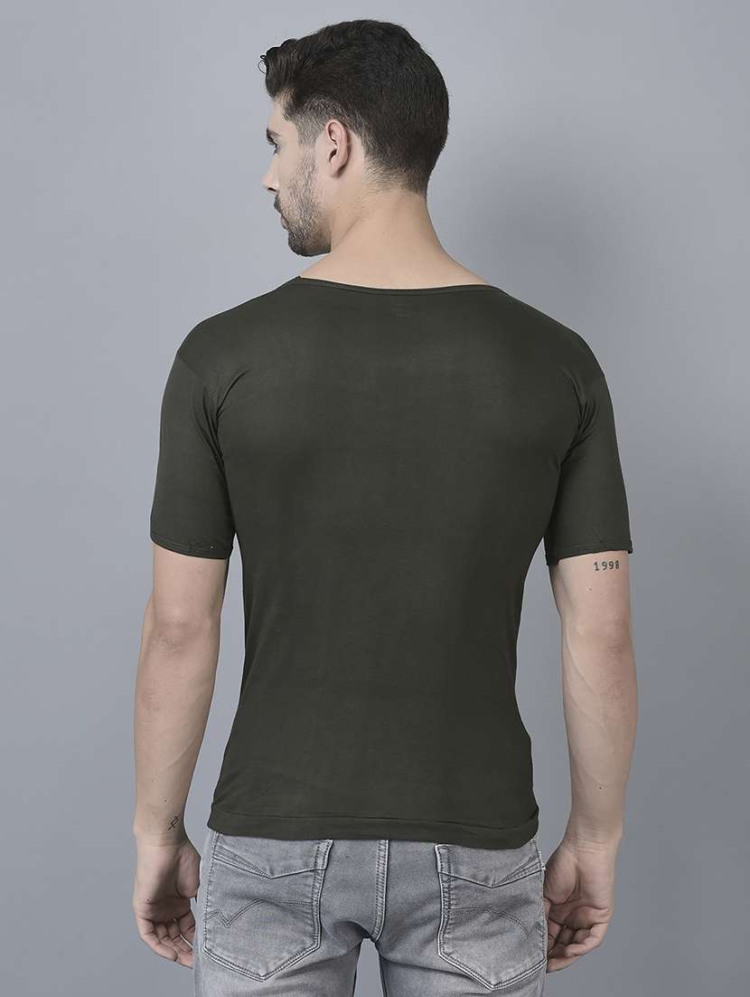 men pack of 4 solid half sleeve vest - 21579061 -  Standard Image - 1