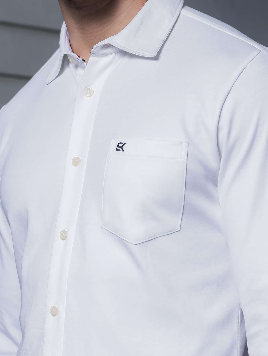 men solid long sleeve casual shirt - 21579534 -  Standard Image - 6